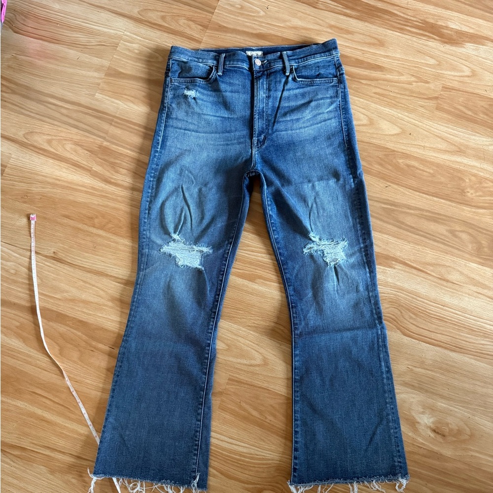Awesome Mother Denim The Hustler Ankle Fray in Songs of the Cowboys - Sz 32